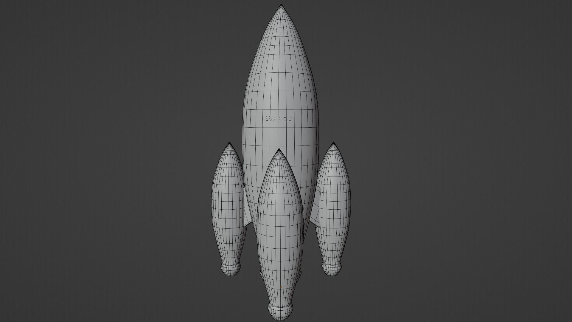 Cartoon Rocket 3D model_13