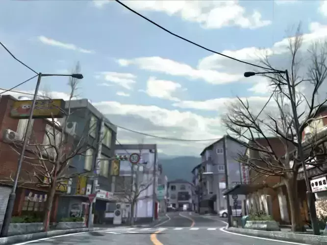 Japanese Street 3D model