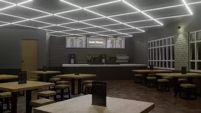 Coffee Shop Free 3D model