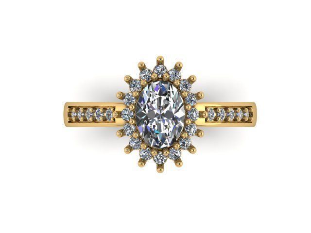 Fashion Ring 1 STL OBJ MTL 3D print model_4