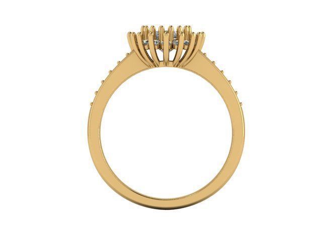 Fashion Ring 1 STL OBJ MTL 3D print model_2