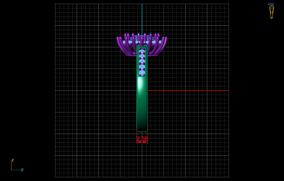 Fashion Ring 1 STL OBJ MTL 3D print model_9