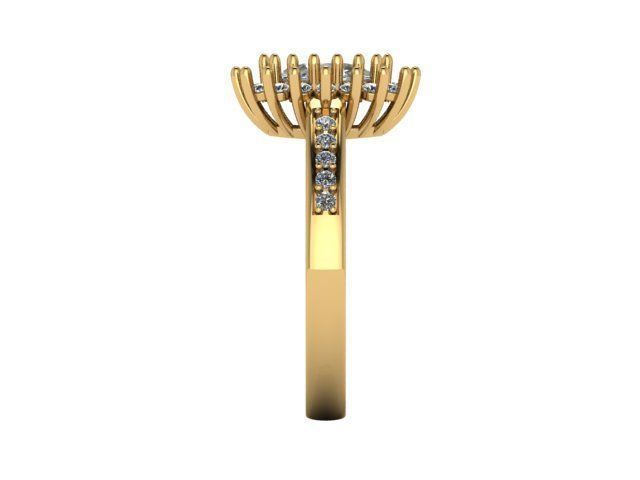 Fashion Ring 1 STL OBJ MTL 3D print model_3