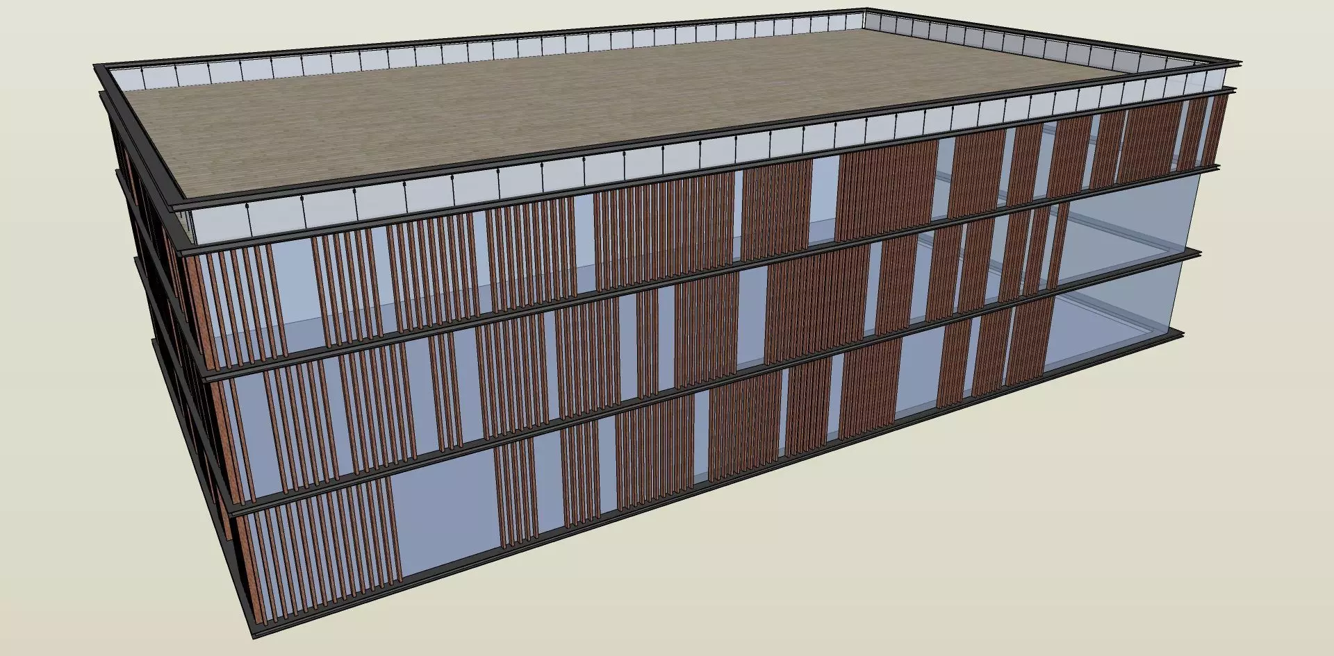 office building 3d sketchup model 3D model_0