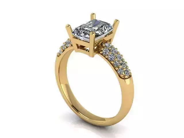 Fashion Ring 2 STL OBJ MTL