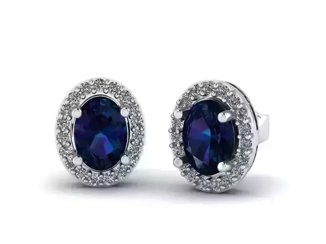Halo diamond Earring
