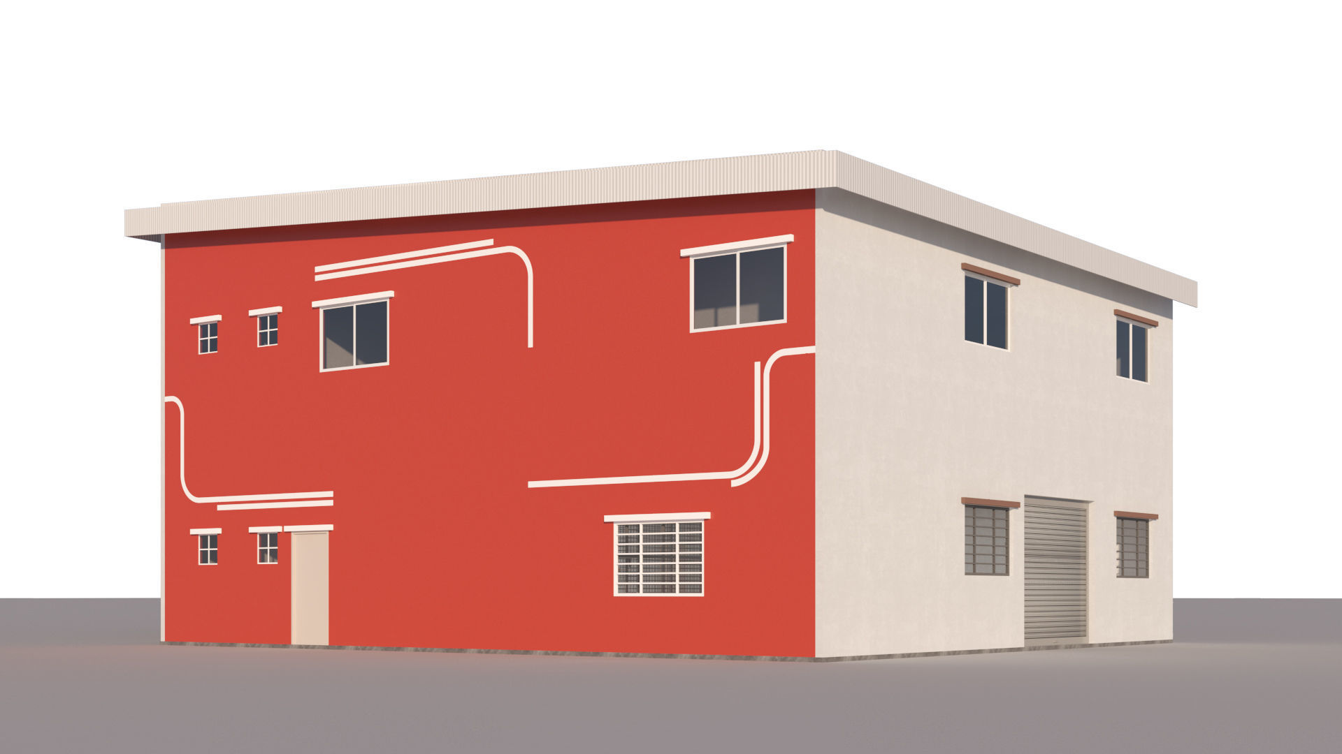 Industrial Building-1 3D model_2