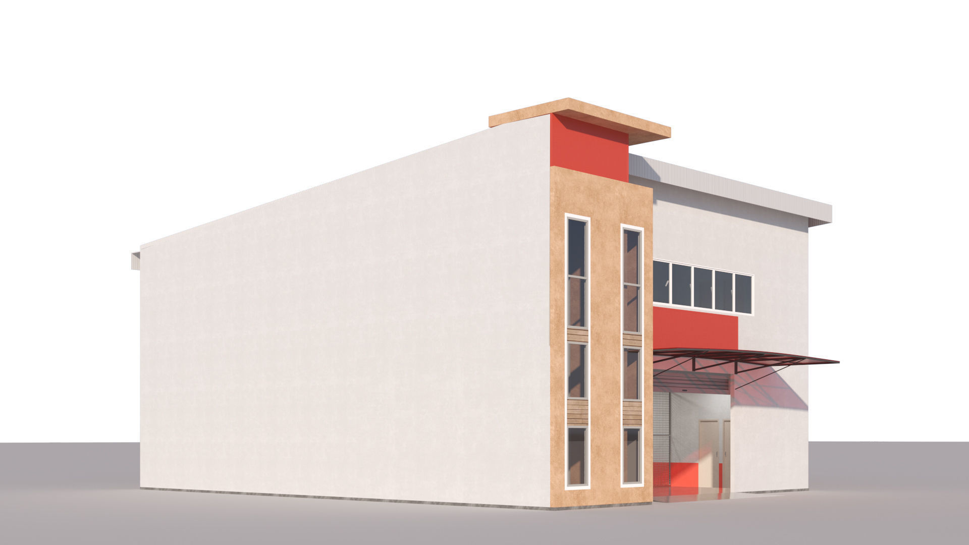 Industrial Building-1 3D model_4