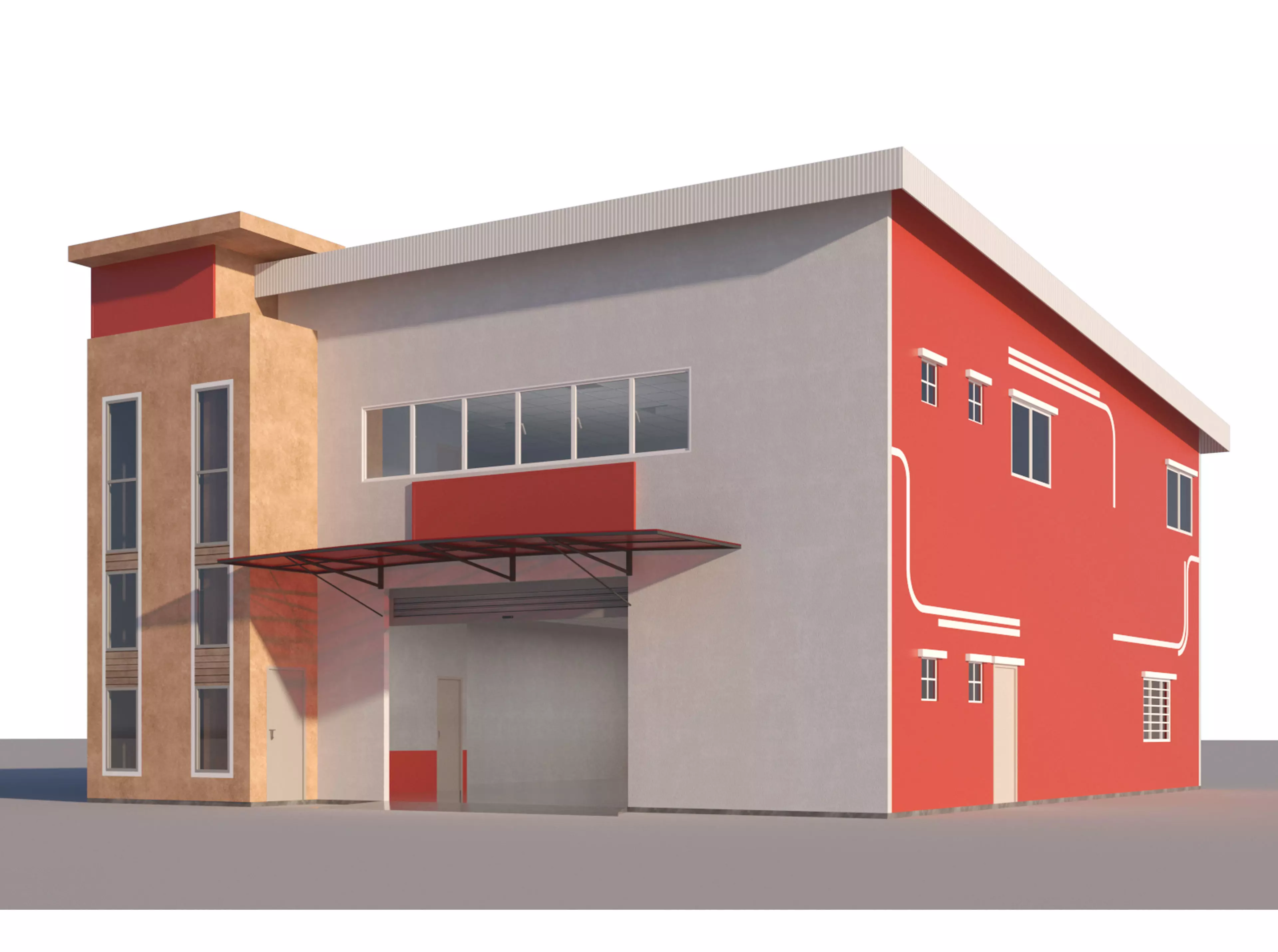 Industrial Building-1 3D model_0