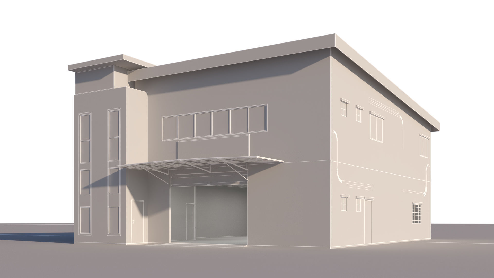 Industrial Building-1 3D model_12