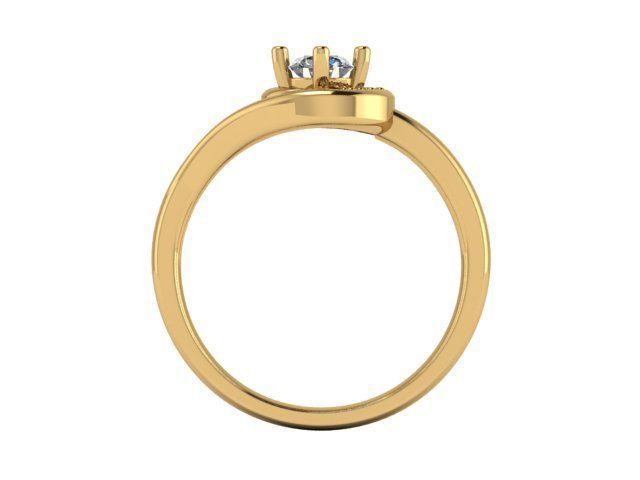 Fashion Ring 3 STL OBJ MTL 3D print model_2