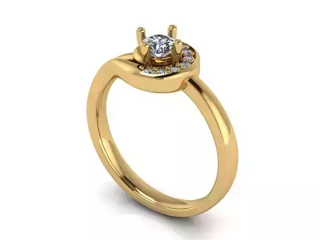 Fashion Ring 3 STL OBJ MTL