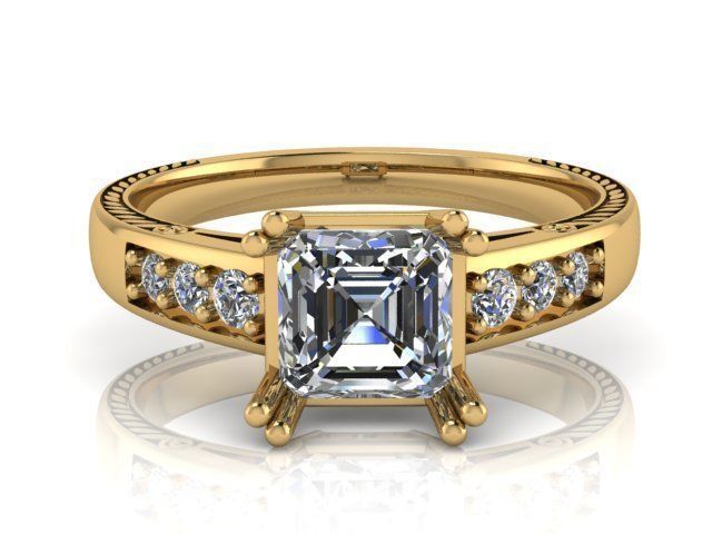 Fashion Ring 9 STL OBJ MTL 3D print model_1