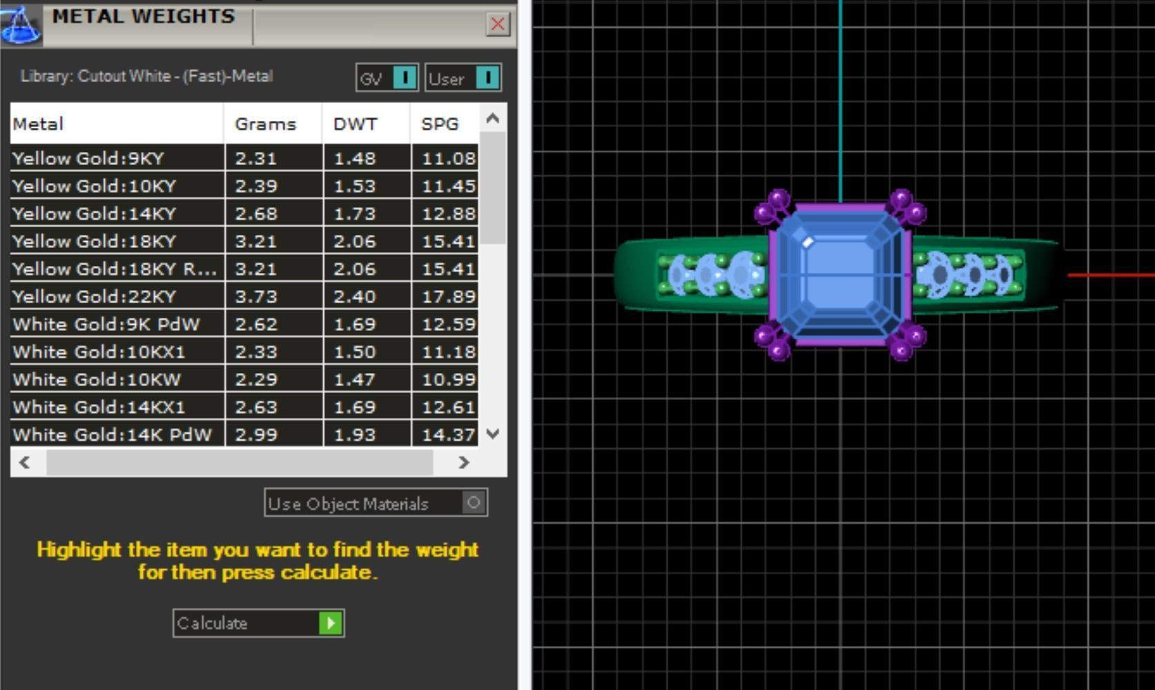 Fashion Ring 9 STL OBJ MTL 3D print model_5
