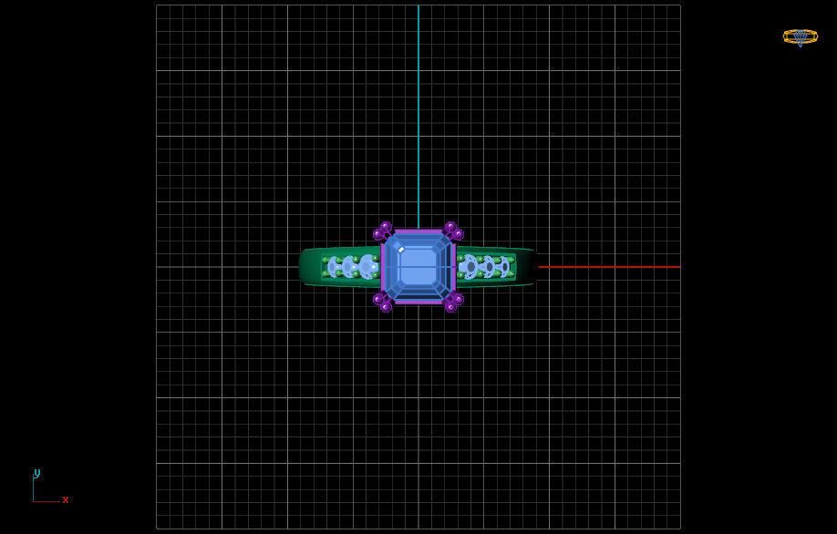 Fashion Ring 9 STL OBJ MTL 3D print model_10