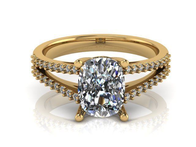 Fashion Ring 8 STL OBJ MTL 3D print model_1