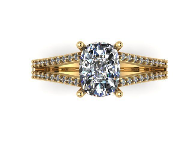 Fashion Ring 8 STL OBJ MTL 3D print model_4