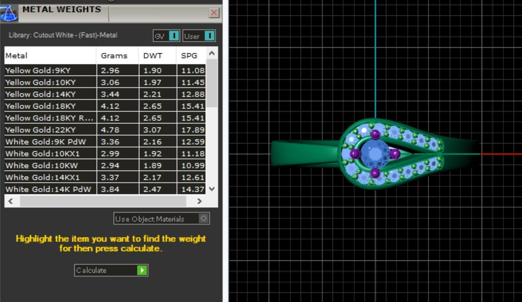 Fashion Ring 7 STL OBJ MTL 3D print model_5