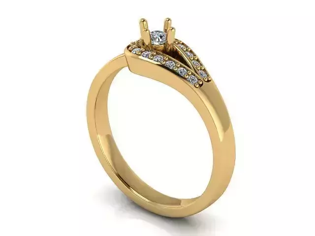 Fashion Ring 7 STL OBJ MTL