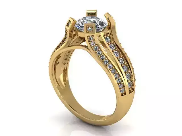 Fashion Ring 6 STL OBJ MTL