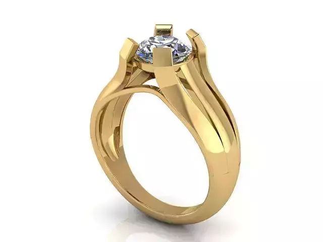 Fashion Ring 31 STL OBJ MTL