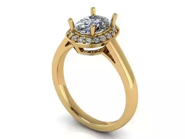 Fashion Ring 29 STL OBJ MTL