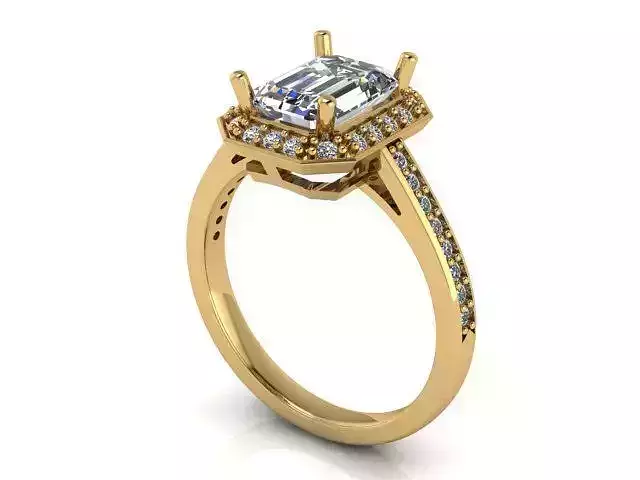 Fashion Ring 25 STL OBJ MTL