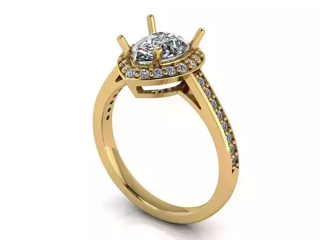 Fashion Ring 21 STL OBJ MTL