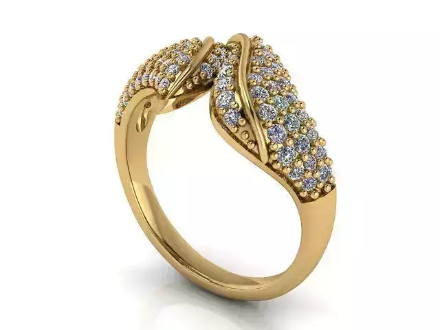 Fashion Ring 15 STL OBJ MTL