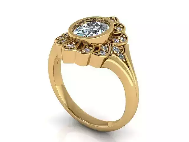 Fashion Ring 10 STL OBJ MTL