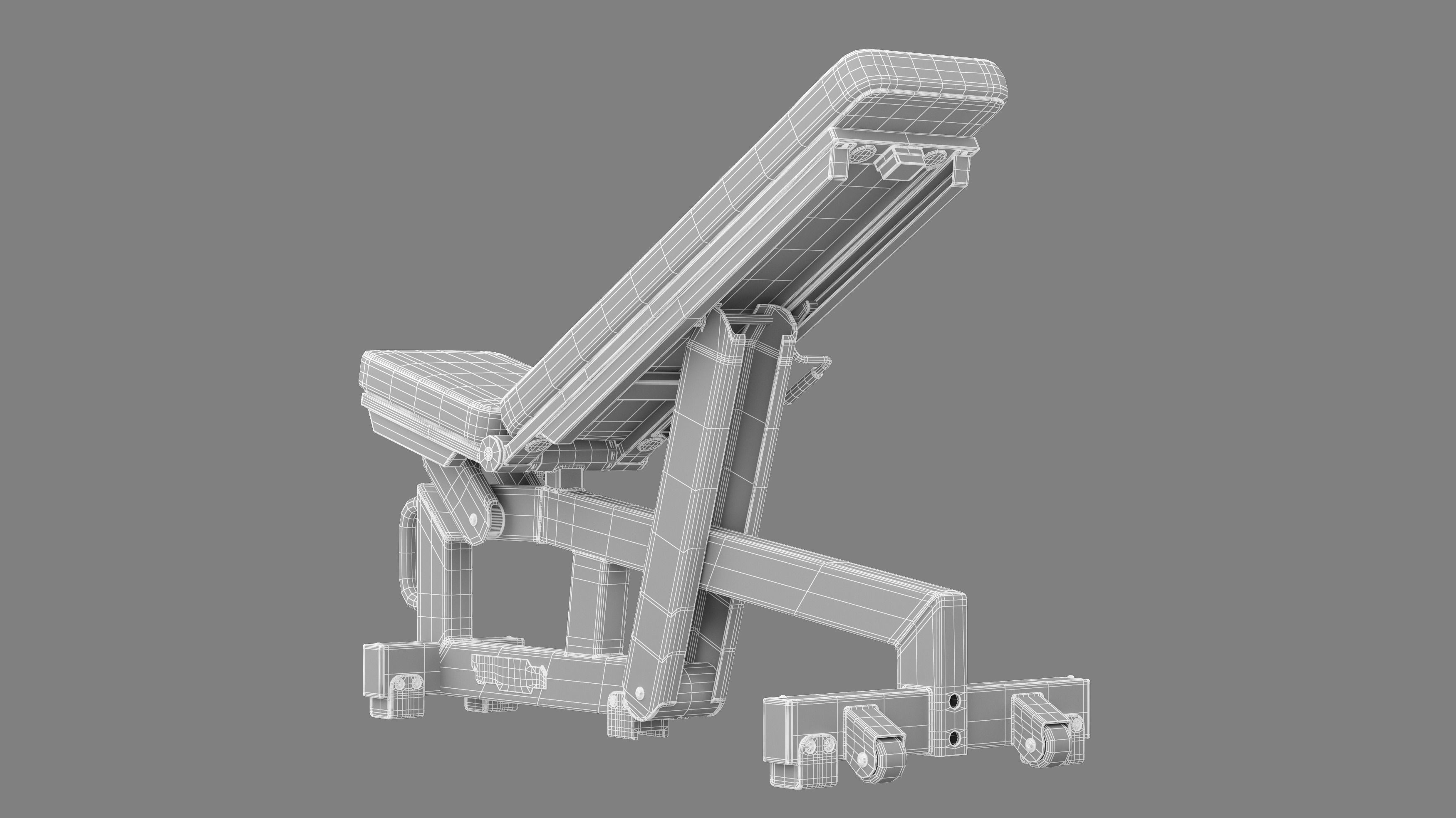 Technogym Adjustable Bench Pure 3D model_30