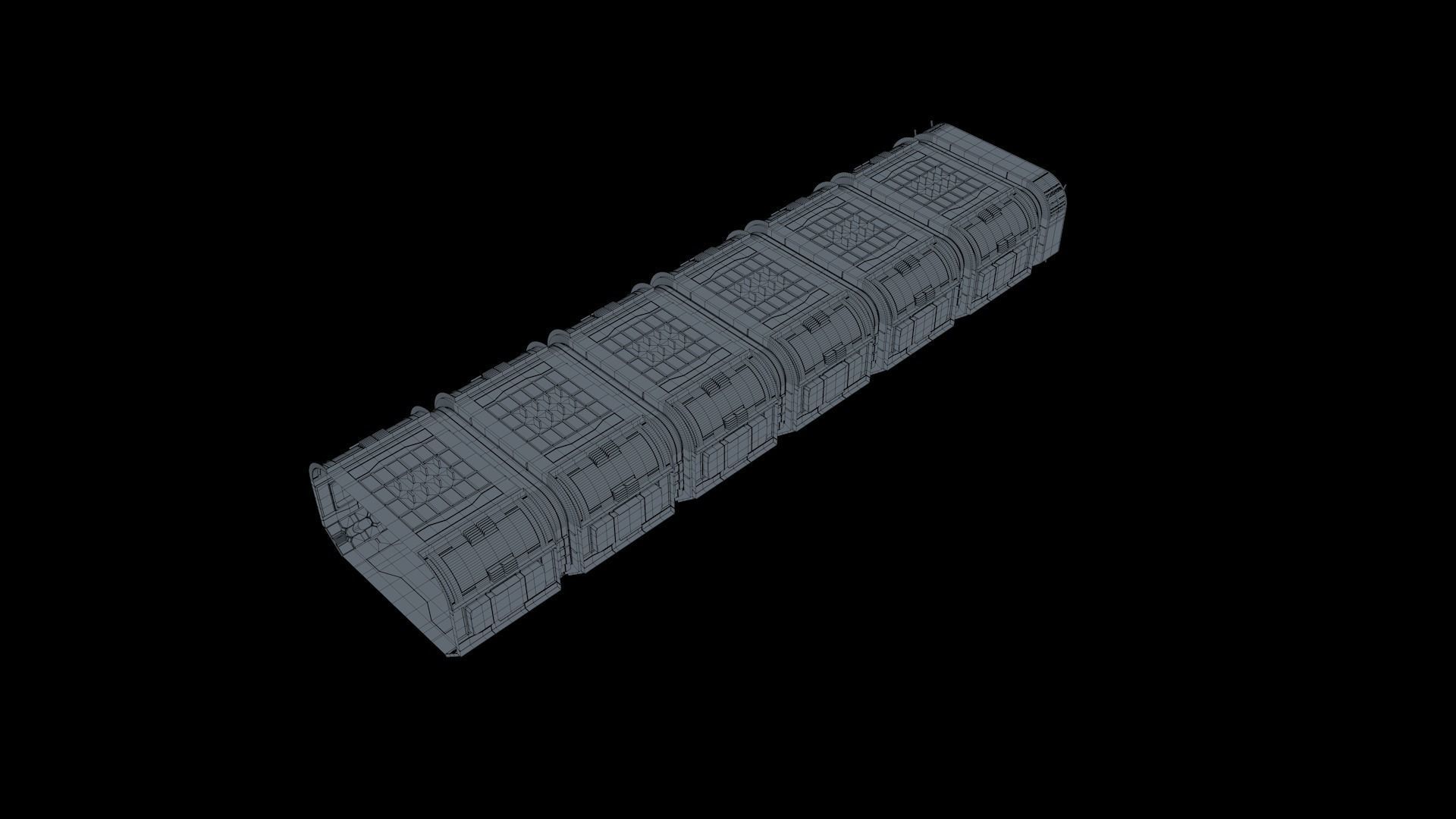 Sci Fi Corridor 3D model_8