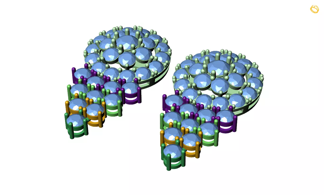 earring 3D print model_0