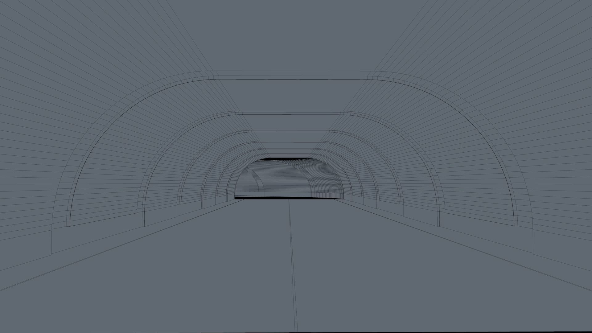 Sci Fi Tunnel 3D model_7