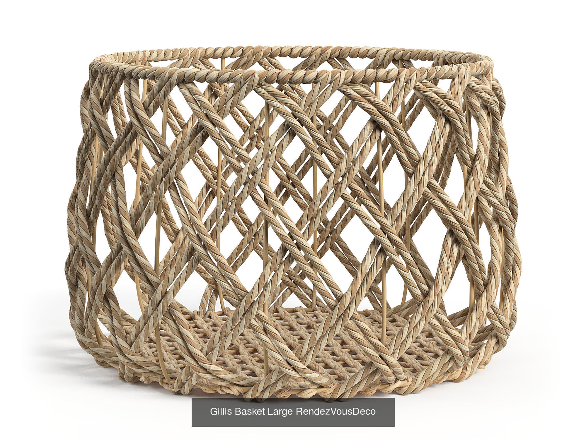 Gillis Collection of Natural Fiber Baskets RendezVousDeco _1