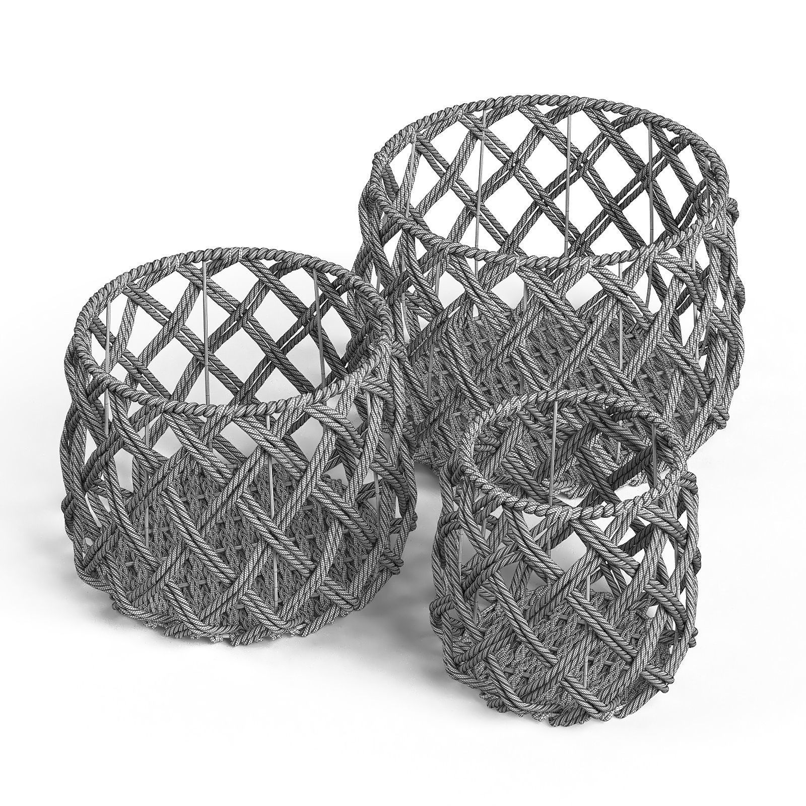Gillis Collection of Natural Fiber Baskets RendezVousDeco _7