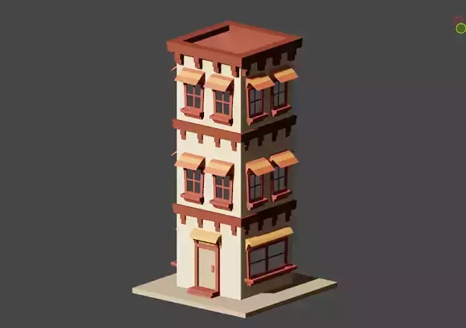 Building Model Low Poly