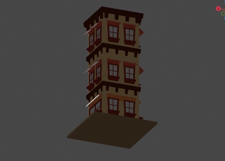 Building Model Low Poly 3D model_18