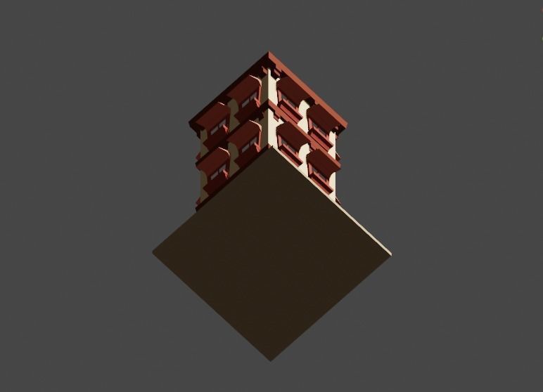 Building Model Low Poly 3D model_21