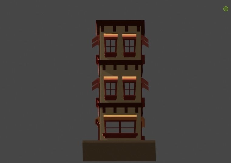 Building Model Low Poly 3D model_16
