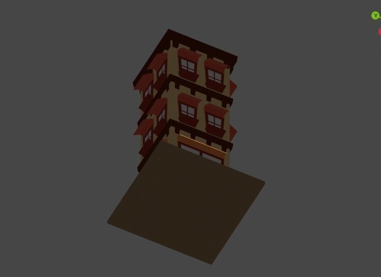 Building Model Low Poly 3D model_20
