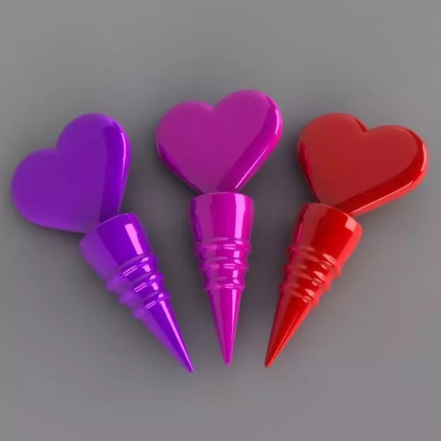 Heart Bottle Stopper Free 3D print model