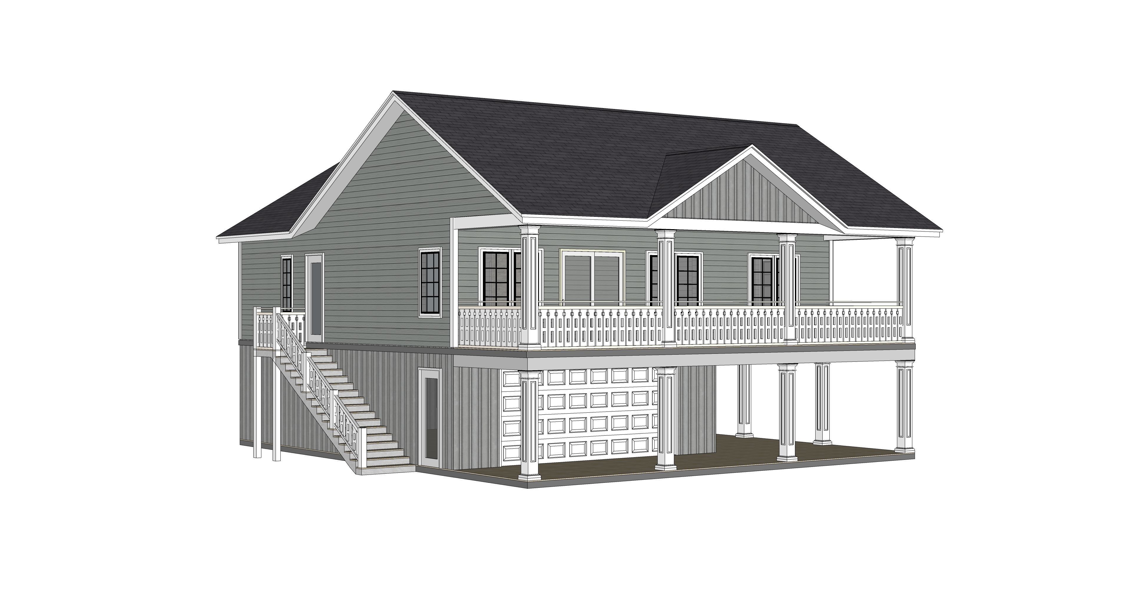 Cabin House 02 -Archimple LLC 3D model_5