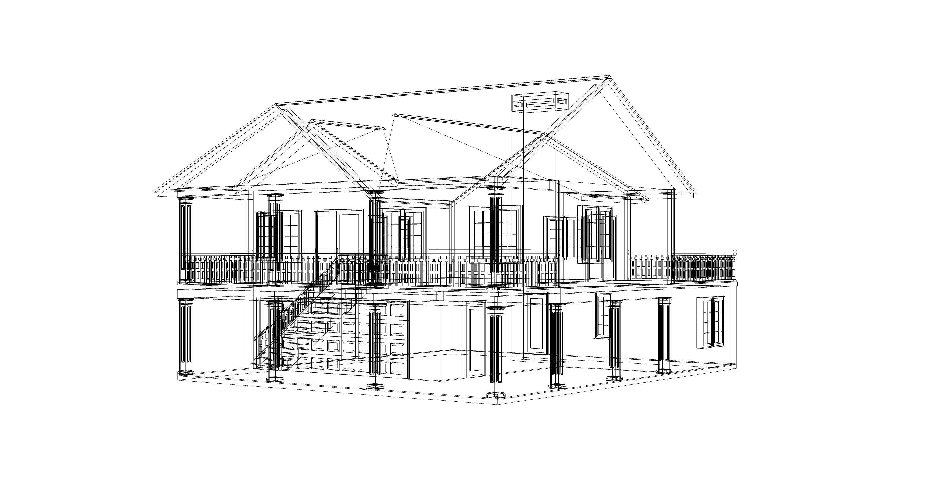 Cabin House 02 -Archimple LLC 3D model_1