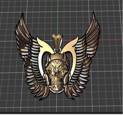 hells angels desing 3D print model_2