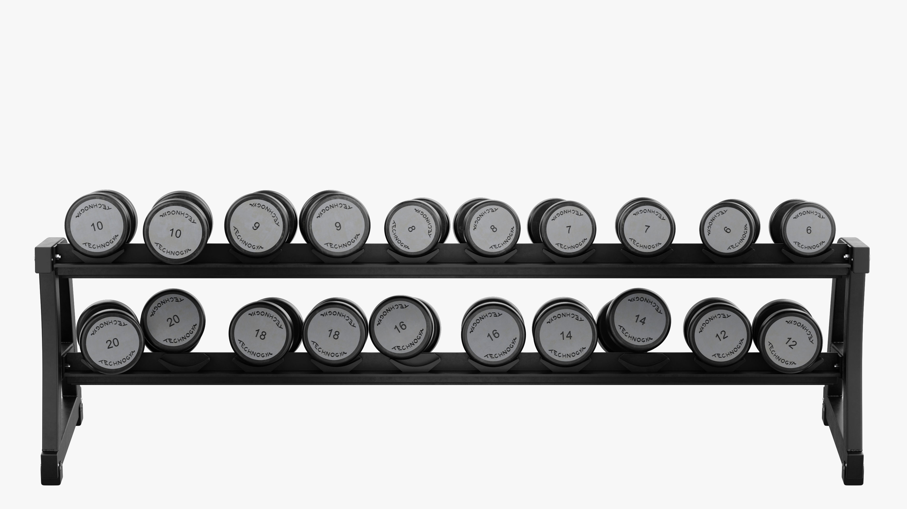 Technogym Dumbbells Rack Pure 3D model_2
