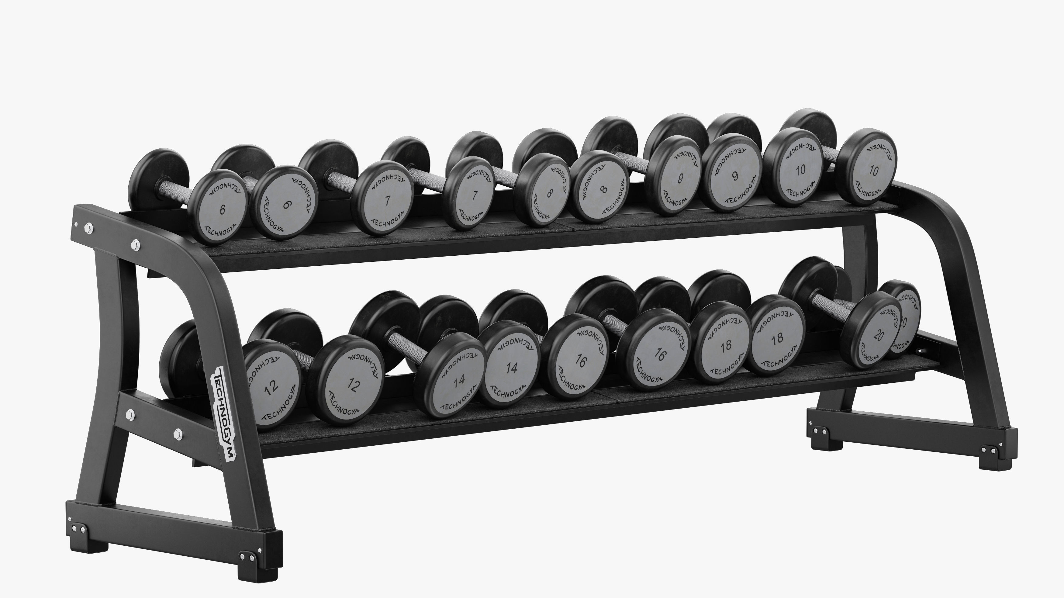 Technogym Dumbbells Rack Pure 3D model_1