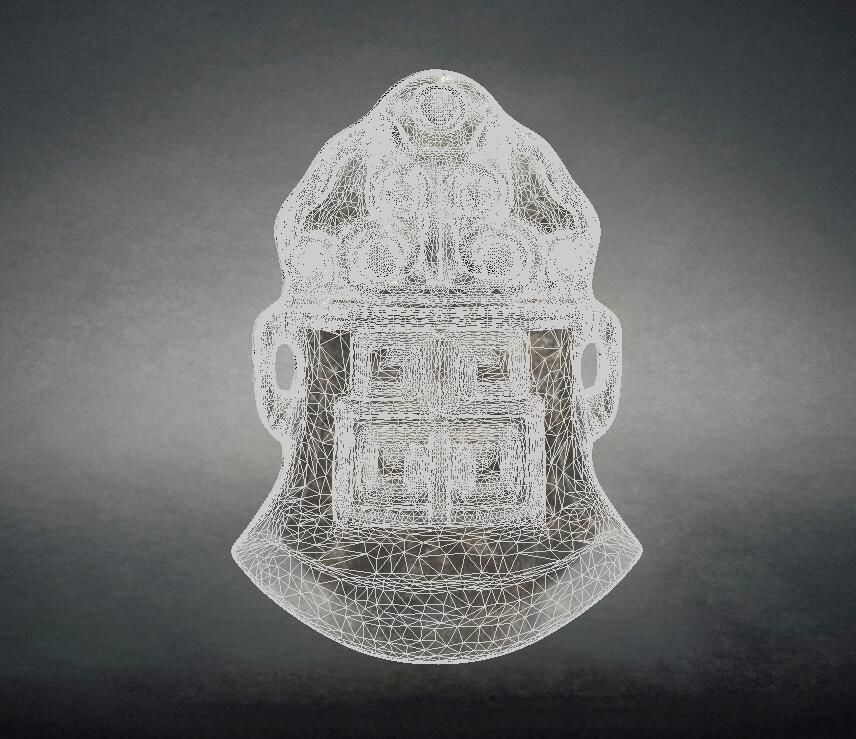 Stone axe Ancient Jade cultural relics artifacts 3D model_3