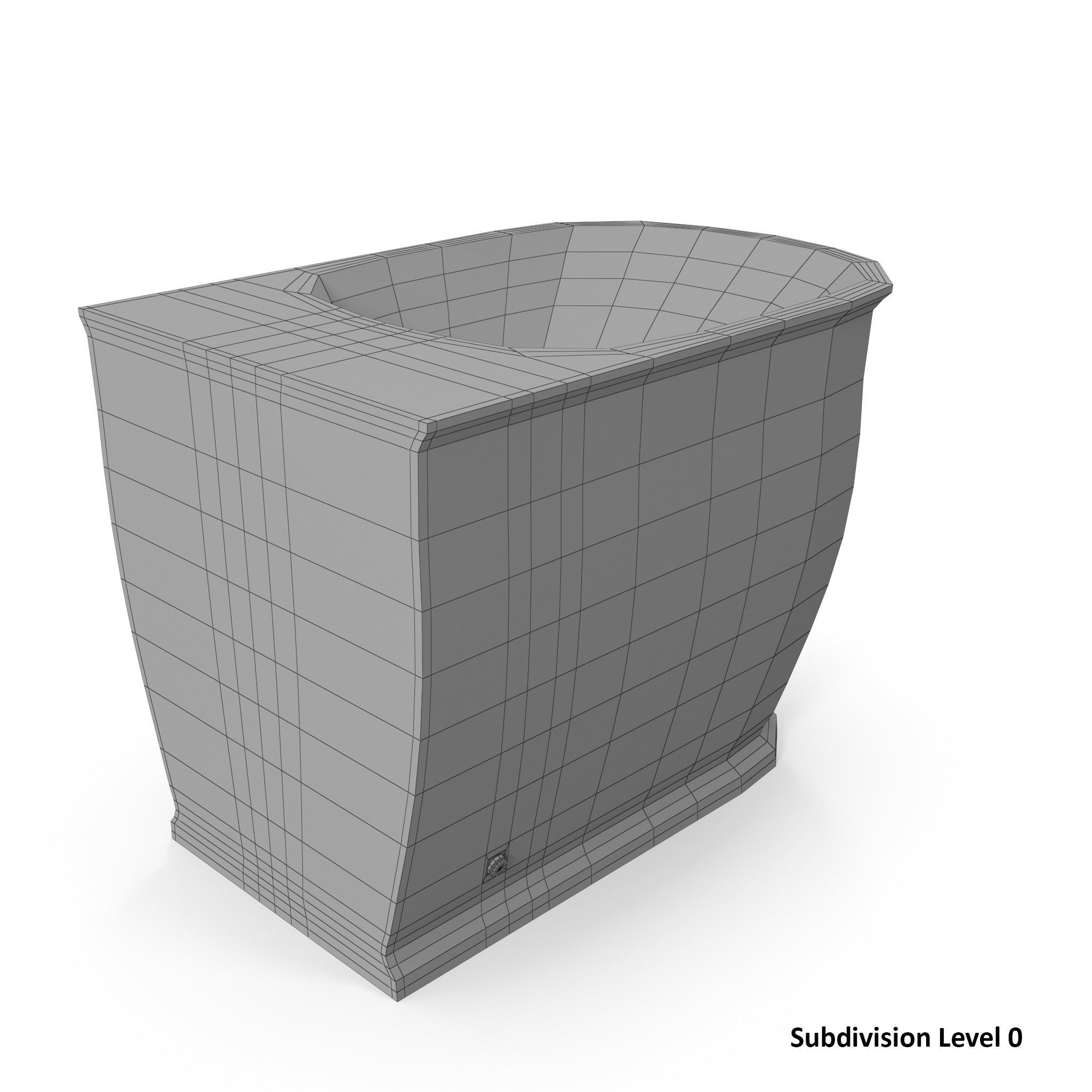 Devit Afina Bidet Low-poly 3D model_12