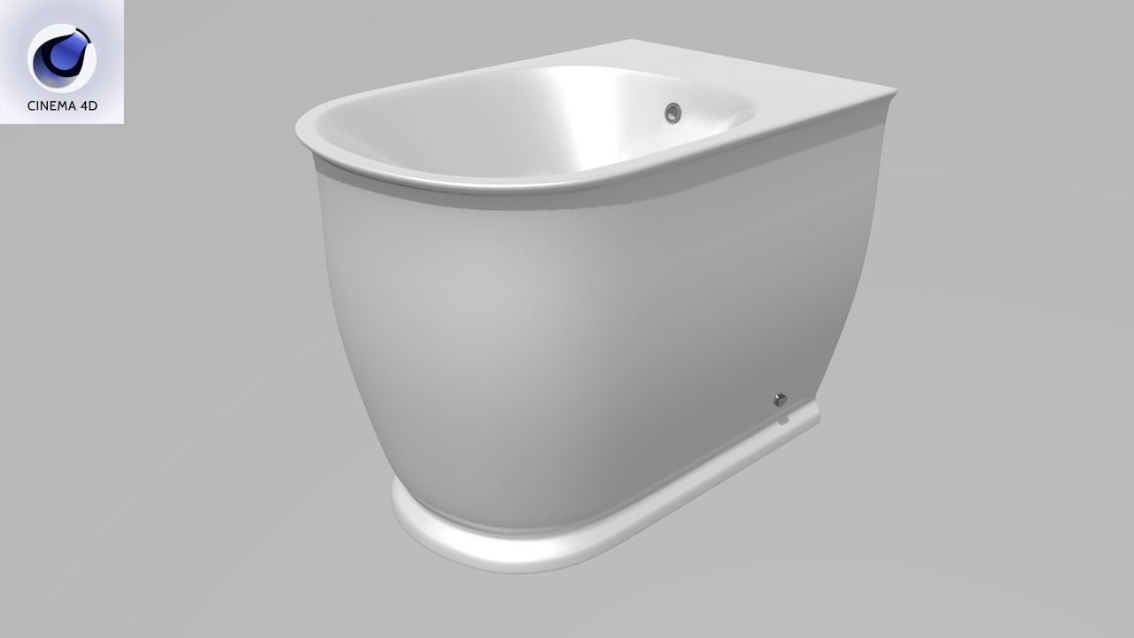 Devit Afina Bidet Low-poly 3D model_28